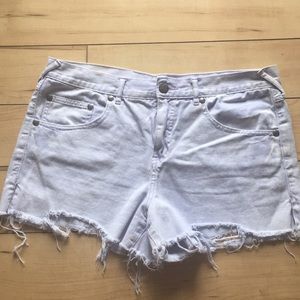 Free People denim shorts!